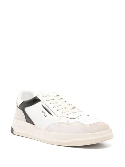 Ghoud Black Sneakers With Calfskin And Suede Accents