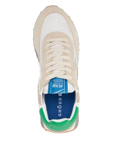 Ghoud Ghōud Beige Rush Sneakers With Green Heel
