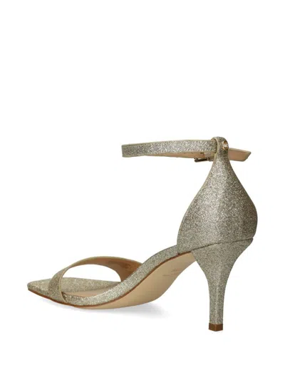 Michael Kors Glitter-embellished Sandals In Neutral