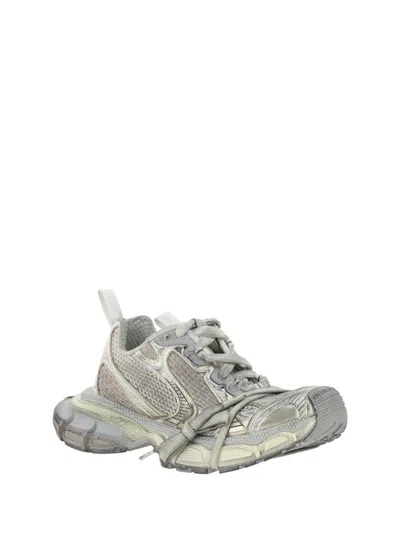 Balenciaga Eggshell Polyurethane Sneakers In Gray
