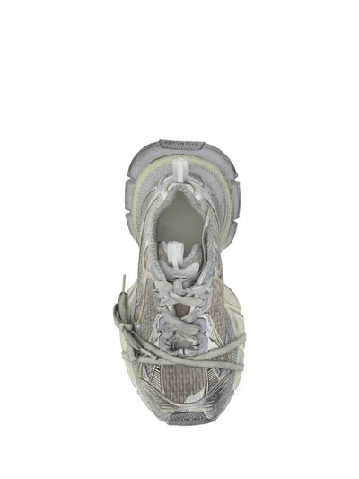 Balenciaga Eggshell Polyurethane Sneakers In Gray