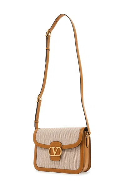 Valentino Garavani Men Two-tone Canvas And Leather 9to5 Shoulder Bag