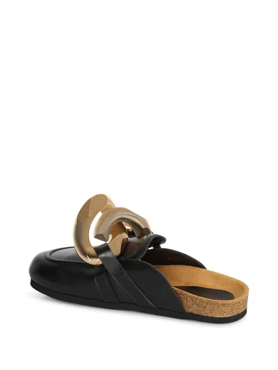 Jw Anderson J. W. Anderson Chain Loafers With Prominent Silver Chain Detail