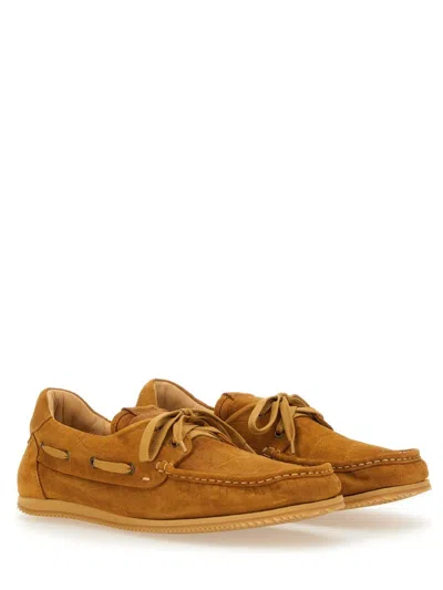 Jacquemus 'les Batto' Brown Loafers With Crocodile Effect And Logo Imprinted On The Heel