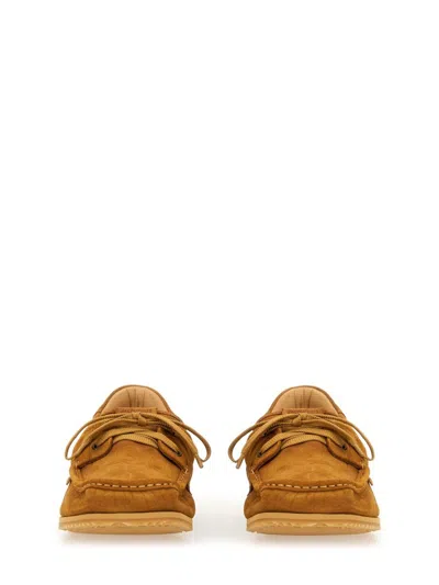 Jacquemus 'les Batto' Brown Loafers With Crocodile Effect And Logo Imprinted On The Heel
