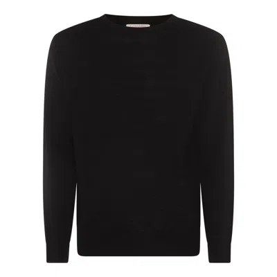 Valentino Garavani Man Sweater Black Size L Virgin Wool In Black
