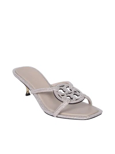 Tory Burch Pave Geo Bombe Miller Low Heel Sandal Shoes