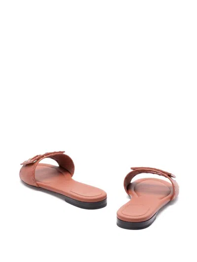 Fendi Ff Tube Medallion Flat Sandals