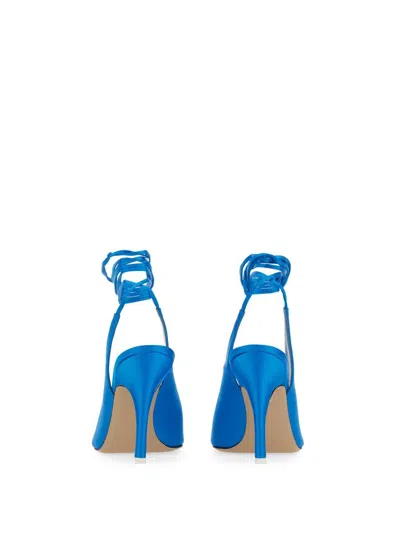 Attico Turquoise Venus Slingback 105 Pumps In Blue