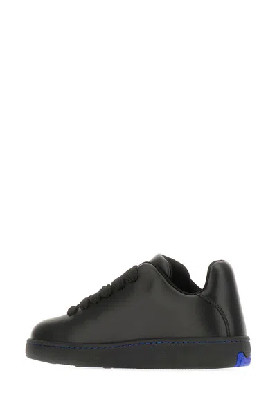 Burberry Black Sneakers With Textured Rubber Sole