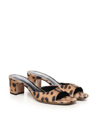 Paris Texas Leopard Print Lara Mule Sandal