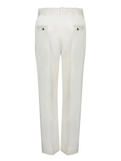 Jacquemus White Pants With Button Closure