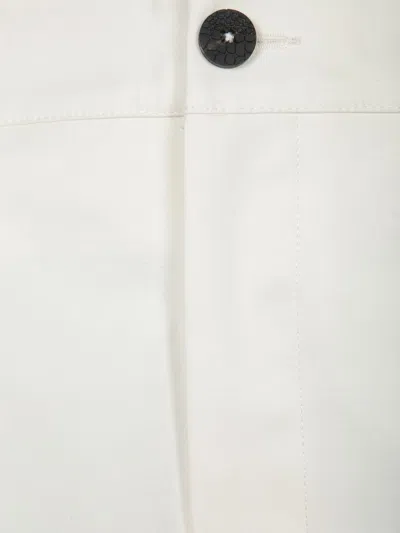 Jacquemus White Pants With Button Closure