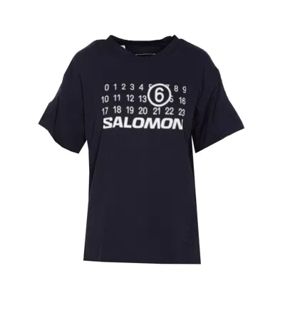 Mm6 Maison Margiela X Salomon Logo Cotton T-shirt