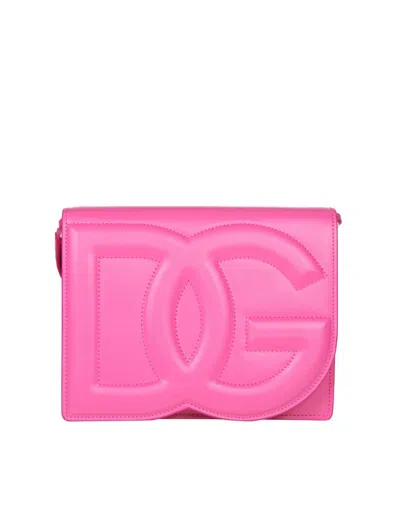 Dolce & Gabbana Pink Embossed Crossbody Bag Woman
