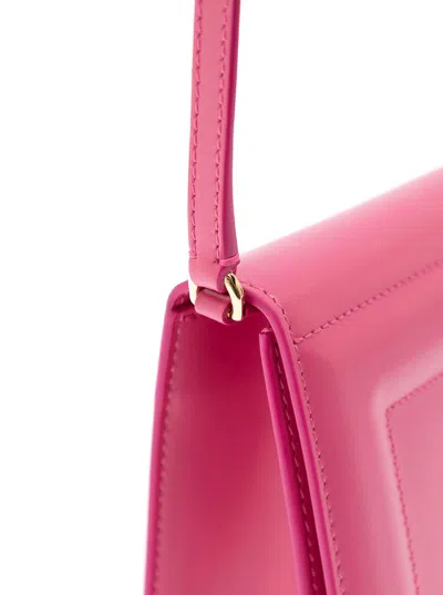 Dolce & Gabbana Pink Embossed Crossbody Bag Woman
