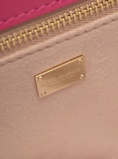 Dolce & Gabbana Pink Embossed Crossbody Bag Woman