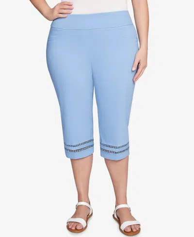 Ruby Rd. Plus Size Dreamy Clamdigger Pants In Blue