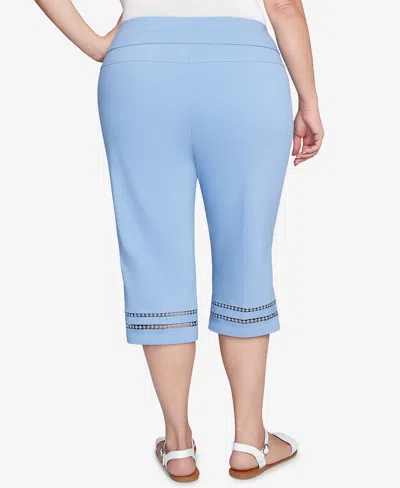 Ruby Rd. Plus Size Dreamy Clamdigger Pants In Blue