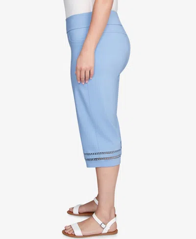 Ruby Rd. Plus Size Dreamy Clamdigger Pants In Blue