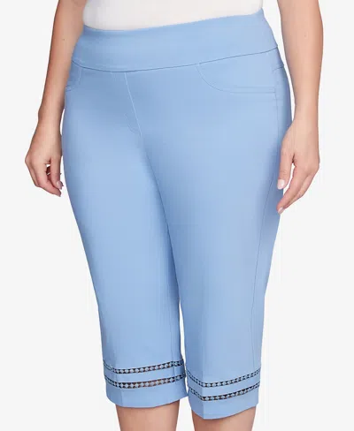 Ruby Rd. Plus Size Dreamy Clamdigger Pants In Blue
