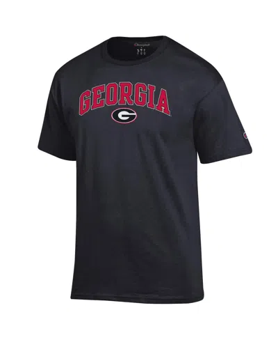 Champion Men's Black Georgia Bulldogs Arch Over Logo T-shirt