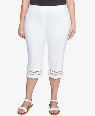 Ruby Rd. Plus Size Dreamy Clamdigger Pants In White