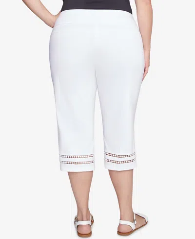 Ruby Rd. Plus Size Dreamy Clamdigger Pants In White