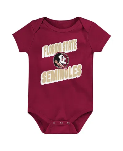 Outerstuff Newborn Garnet Florida State Seminoles Sunday Comics Bodysuit 3-pack