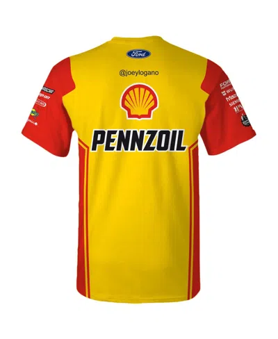Team Penske Men's Yellow Joey Logano Shell/pennzoil Uniform T-shirt