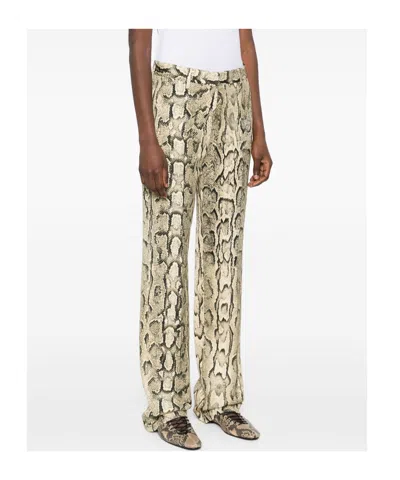 Dries Van Noten Snake Print Pants