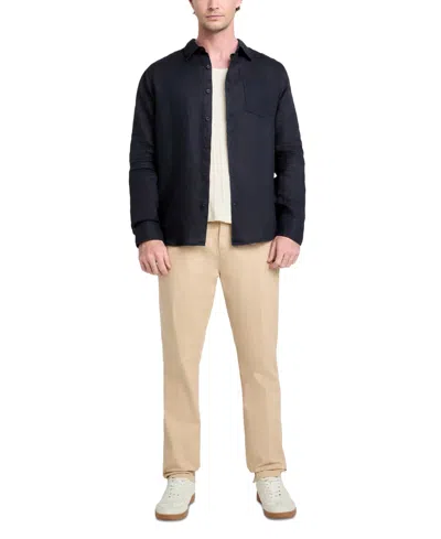 Guess Men's Napa Relaxed-fit Textured Button-down Shirt In Blue