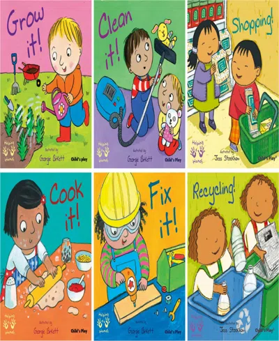 Child's Play Books Helping Hands Board Books, Set Of 6