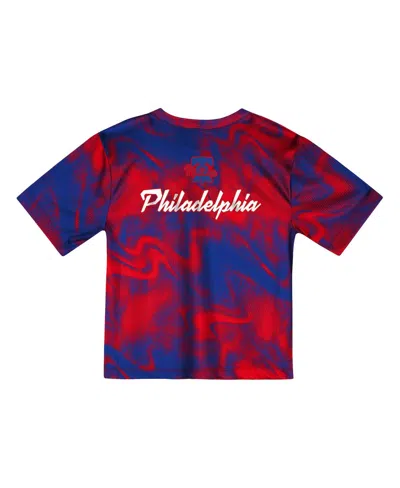 Outerstuff Toddler 2-piece Royal/red Philadelphia Phillies Pinch Hitter Infielder T-shirt And Shorts Set