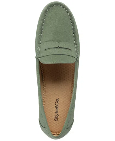 Style & Co Serafinaa Womens Faux Suede Slip On Loafers