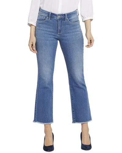 Nydj Barbara Fray Hem Ankle Bootcut Jeans In Blue
