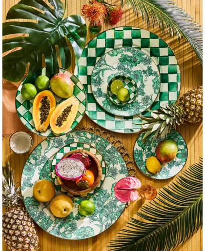 Mackenzie-childs Emerald Check Serving Platter