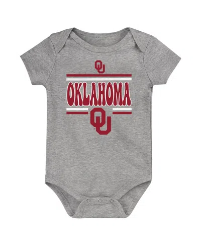 Outerstuff Newborn Crimson Oklahoma Sooners Sunday Comics Bodysuit 3-pack