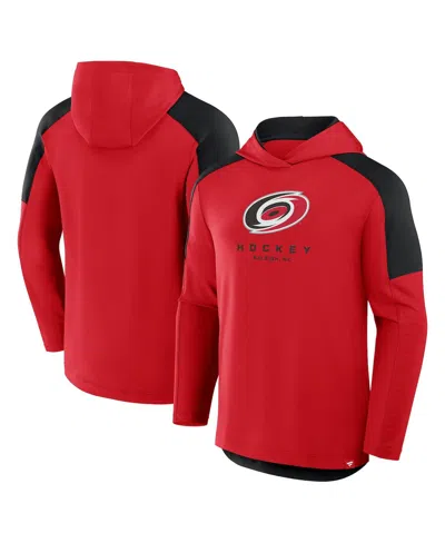 Fanatics Men's Red Carolina Hurricanes Meta Game Transitional Pullover Hoodie
