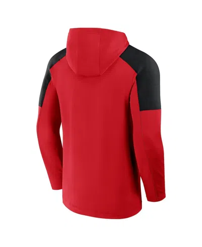 Fanatics Men's Red Carolina Hurricanes Meta Game Transitional Pullover Hoodie