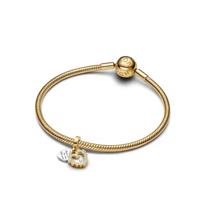 Pandora Sparkling Heart Double Dangle Charms