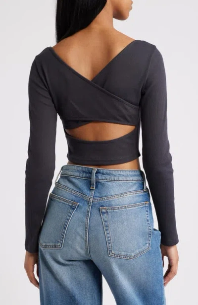Roxy Good Keepsake Long Sleeve Crop Top