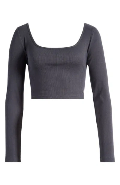 Roxy Good Keepsake Long Sleeve Crop Top