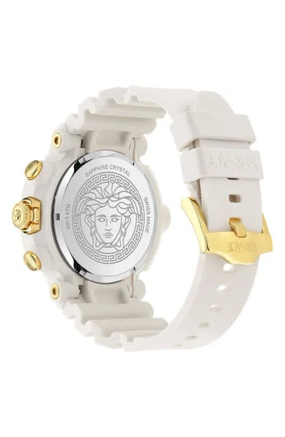 Versace V-real Active Chrono 45mm In White