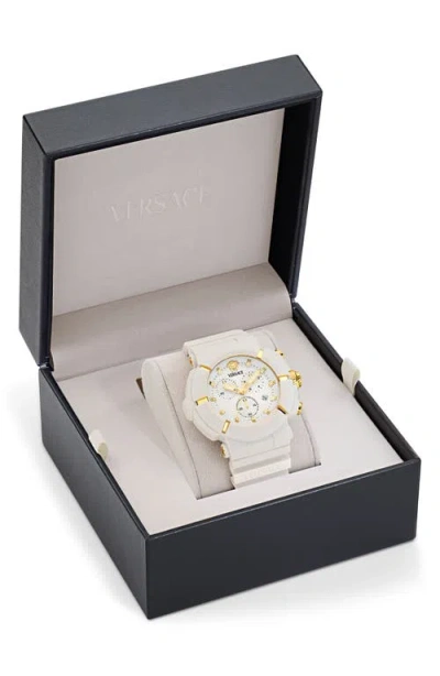 Versace V-real Active Chrono 45mm In White