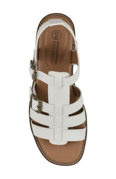 Cliffs By White Mountain Mayday Gladiator Sandal In White