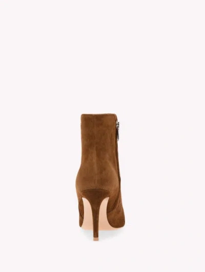 Gianvito Rossi Levy 85 Suede Ankle Boots In Brown