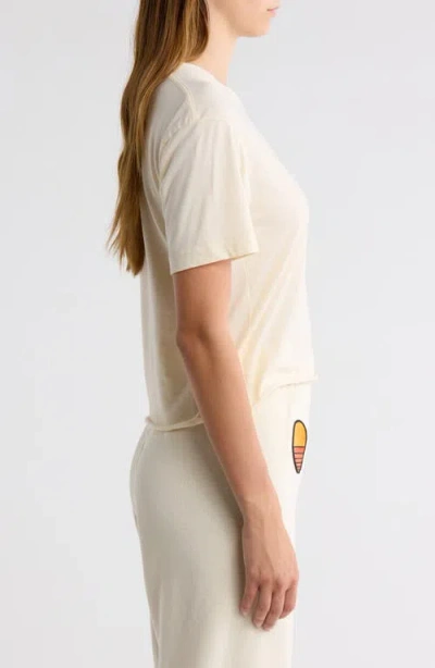 Aviator Nation Sunset Patch T-shirt In White