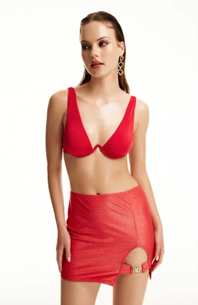 Luna B Scarlett Skirt In Red