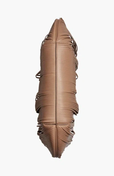 Donna Karan Baldwin Large Laser-cut Shoulder With Leather Wrapped Rounded Handle